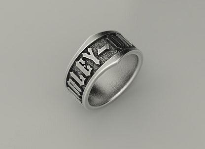 925 Sterling Silver Harley Davidson Iconic Band Ring US5~15 Stylish Design Ring