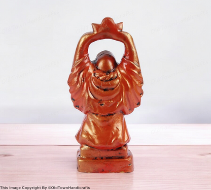 Laughing Buddha Handcrafted Terracotta Laughing Buddha Idol Statue Home Decor