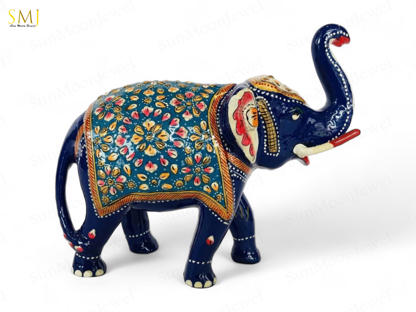 Trunk Up Elephant Handmade Trunk Up Elephant Statue Good Luck & Prosperity Decor