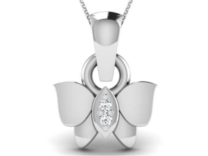 925 Silver Butterfly Necklace Cubic Zircon Butterfly Women Jewelry Pendant Gift