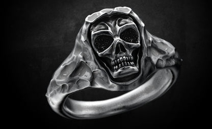 925 Sterling Silver Skull Ring Gothic Biker Punk Hip Hop Men Jewelry Ring US5~15