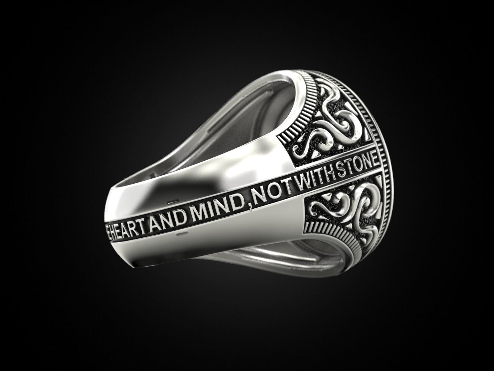 Masonic Freemason Third Eye 925 Sterling Silver Men's Biker Ring US7-15 Gift Men