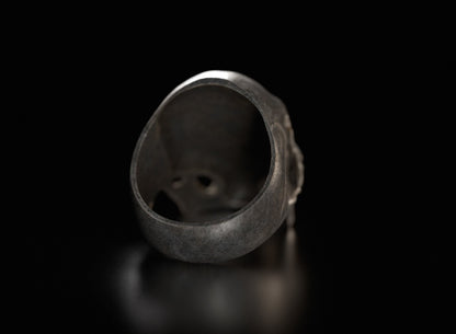 Skull Ring Silver Skull Ring Solid Gothic Biker Ring For Men Wedding Ring US5~15