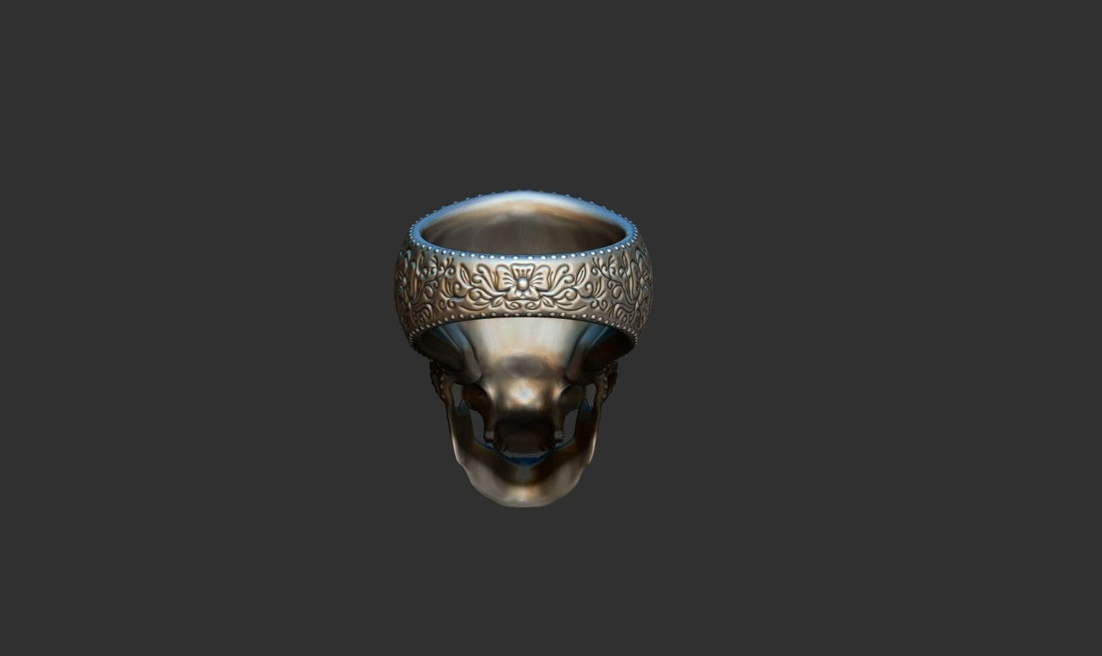 925 Silver Mexican Skull Ring Gothic Biker Unique Skull Head Rings For Men Women