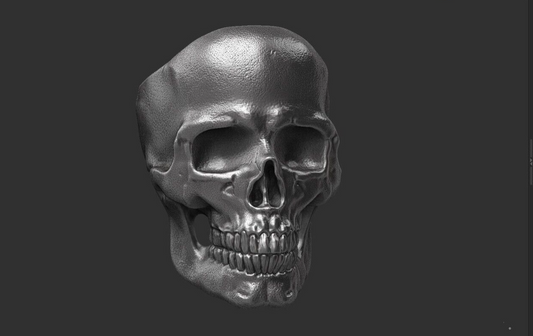 Flongo Silver Men Punk Gothic Skull Head Biker Ring Women Band Us5~ 15 Unisex