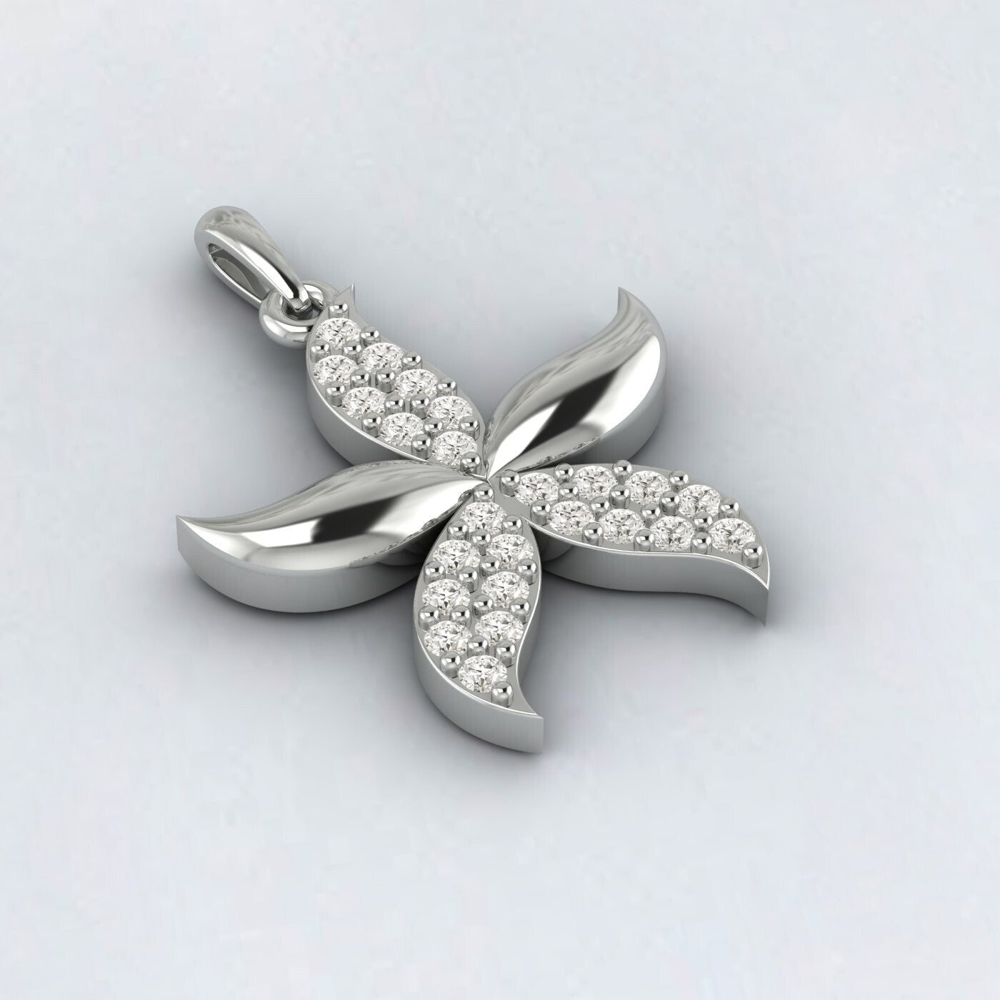925 Sterling Silver Star Fish Necklace Sea Star Pendant Jewelry For Women