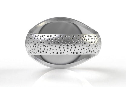 Silver St George Round Signet Ring Men's Ring St George Men Women Ring US5~ 15