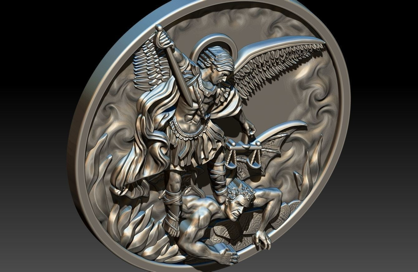 St Michael Archangel Pendant 925 Sterling Silver Necklace Gift Women