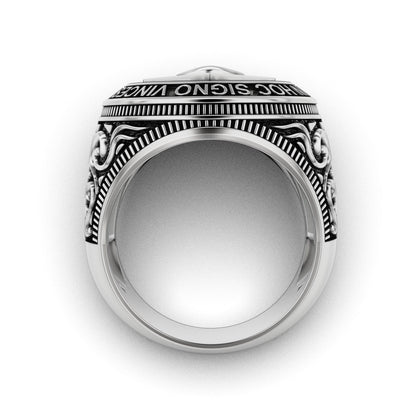 Masonic Freemason Third Eye 925 Sterling Silver Men's Biker Ring US7-15 Gift Men
