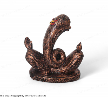 Modern Art Ganesha Statue Antique Copper Finish Home Office Decor Gift 20cm