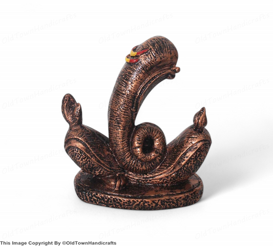 Modern Art Ganesha Statue Antique Copper Finish Home Office Decor Gift 20cm