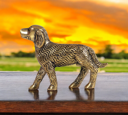 Handcrafted Brass Dog Showpiece for Home Office Decor Dog Collectible Gift Item