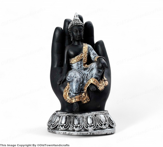 Handmade Resin Sitting Buddha Idol Unique Home Decor Diwali Gifts for Family