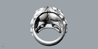 925 Sterling Silver Biker Skull Ring Gothic Rider US5-15 Fashion Jewelry For Men