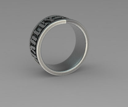 925 Sterling Silver Harley Davidson Iconic Band Ring US5~15 Stylish Design Ring