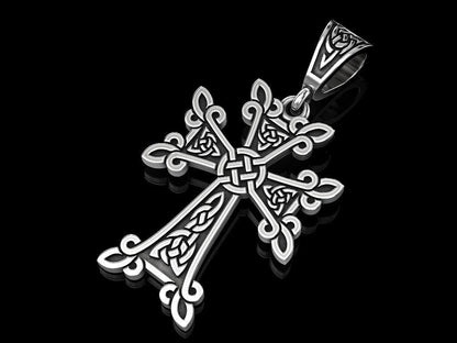 Silver Celtic Cross Pendant For Women Christmas Gift Cross Necklace Gift For Her