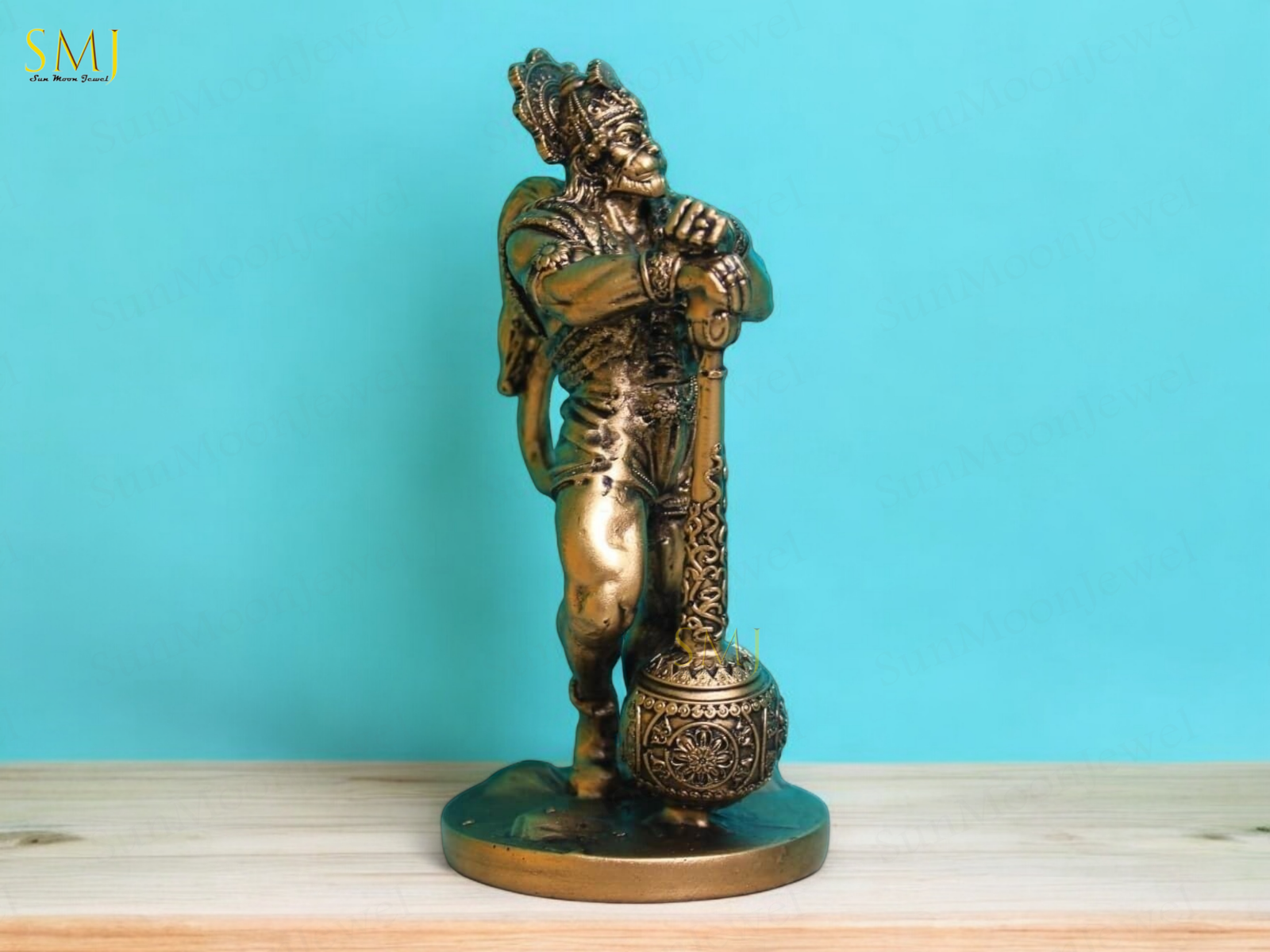 Powerful Hanuman Polyresin Hanuman Standing Bahubali Hanuman Powerful Statue