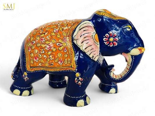 Trunk Down Elephant Handmade Trunk Down Elephant Statue Luck & Prosperity Decor