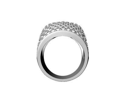 Full Moissanite Handmade Skull Ring Biker Punk Gothic Jewelry 925 Silver US7~15