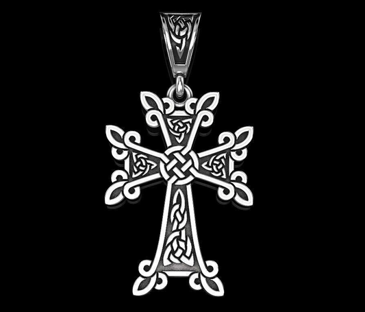 Silver Celtic Cross Pendant For Women Christmas Gift Cross Necklace Gift For Her
