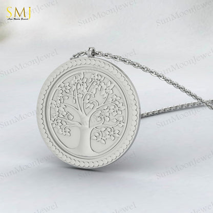 925 Ilver Life Of Tree Necklace Scandinavian Yggdrasil Viking Man Jewelry Father