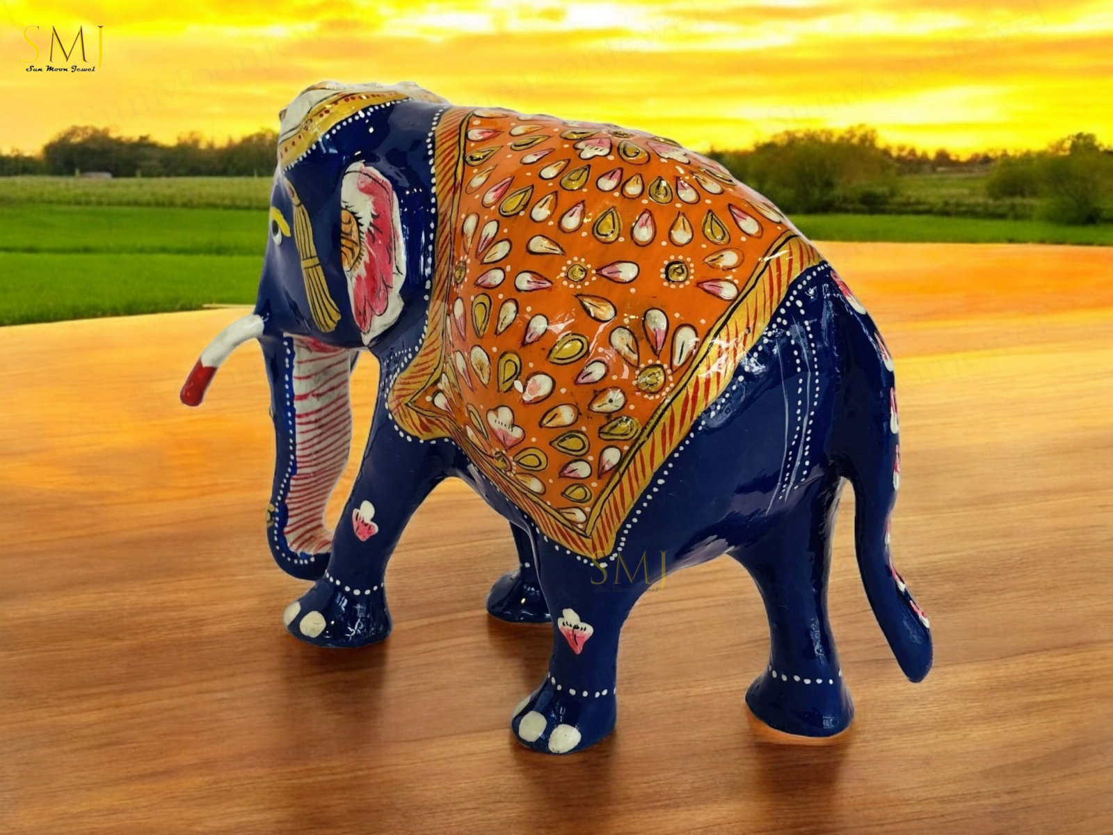 Trunk Down Elephant Trunk Down Elephant Statue Beautiful Indian Handicraft Gift