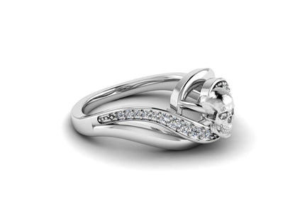 Best Quality Skull Ring Gothic Biker Skull CZ Punk Silver Ring Fast Ship US5~15