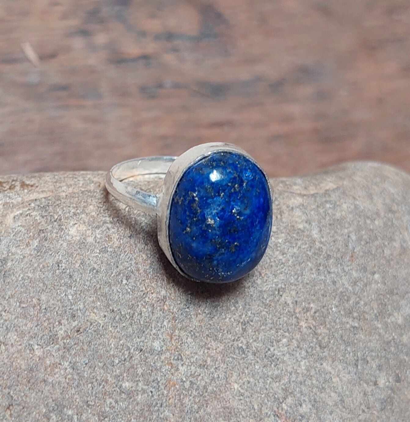 Lapis Lazuli Ring, Handmade Ring, 925 Sterling Silver, Beautiful Gift For Her