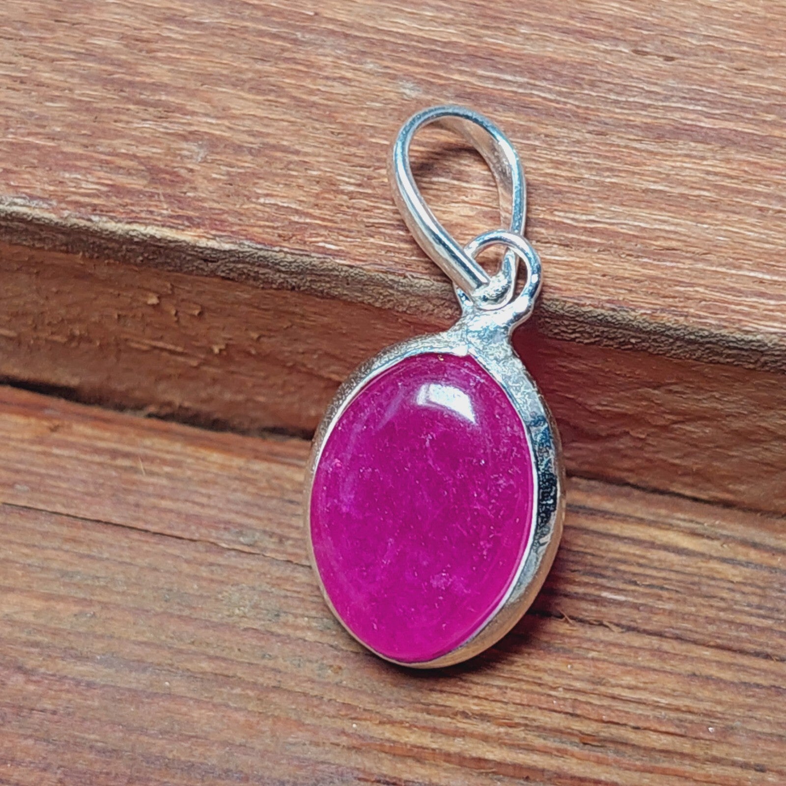 925 Sterling Silver Ovel Natural Pink Agate Pendant Necklace,Gift For Mom