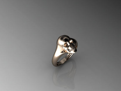 Handmade Silver Skull Ring Gothic Biker Punk US5-15 Unisex Handmade Skull Ring