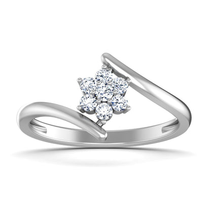 Bypass Moissanite Silver Engagement Wedding Ring Diamond Ring For Women US5~15