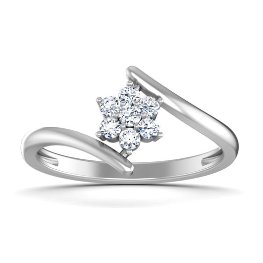 Bypass Moissanite Silver Engagement Wedding Ring Diamond Ring For Women US5~15