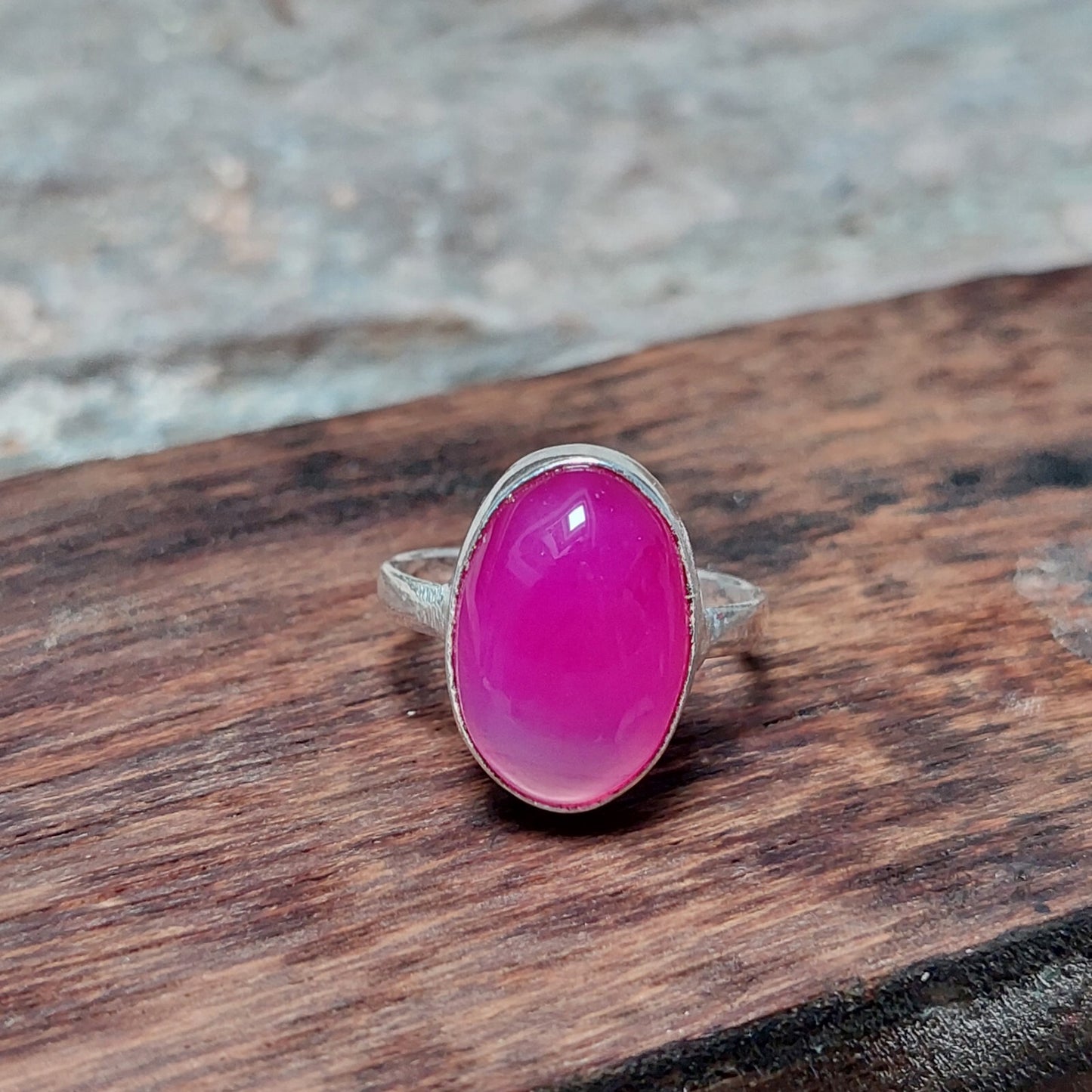 Oval Pink Agate Mens Ring,925 Sterling Silver Ring,Agate Jewelry Handamde Ring