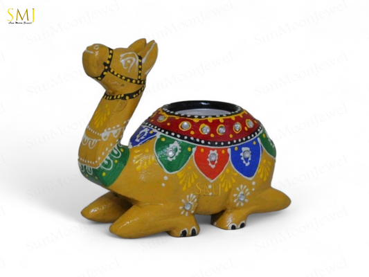 Decorative Embossed Camel Candle Holder Set Candle Holders Animal For Gift Camel