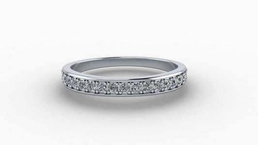 925 Silver CZ  Round Cut Eternity Wedding Band Ring Women Wedding US5-15 Gift
