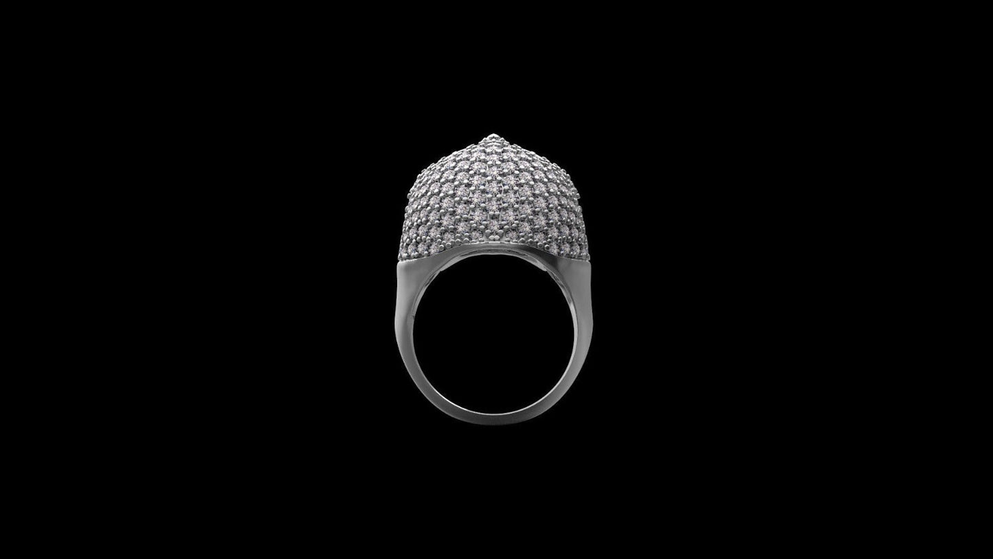 Men Skull Ring 925 Silver Moissanite Skull Ring Handmade Biker Jewelry US7~15