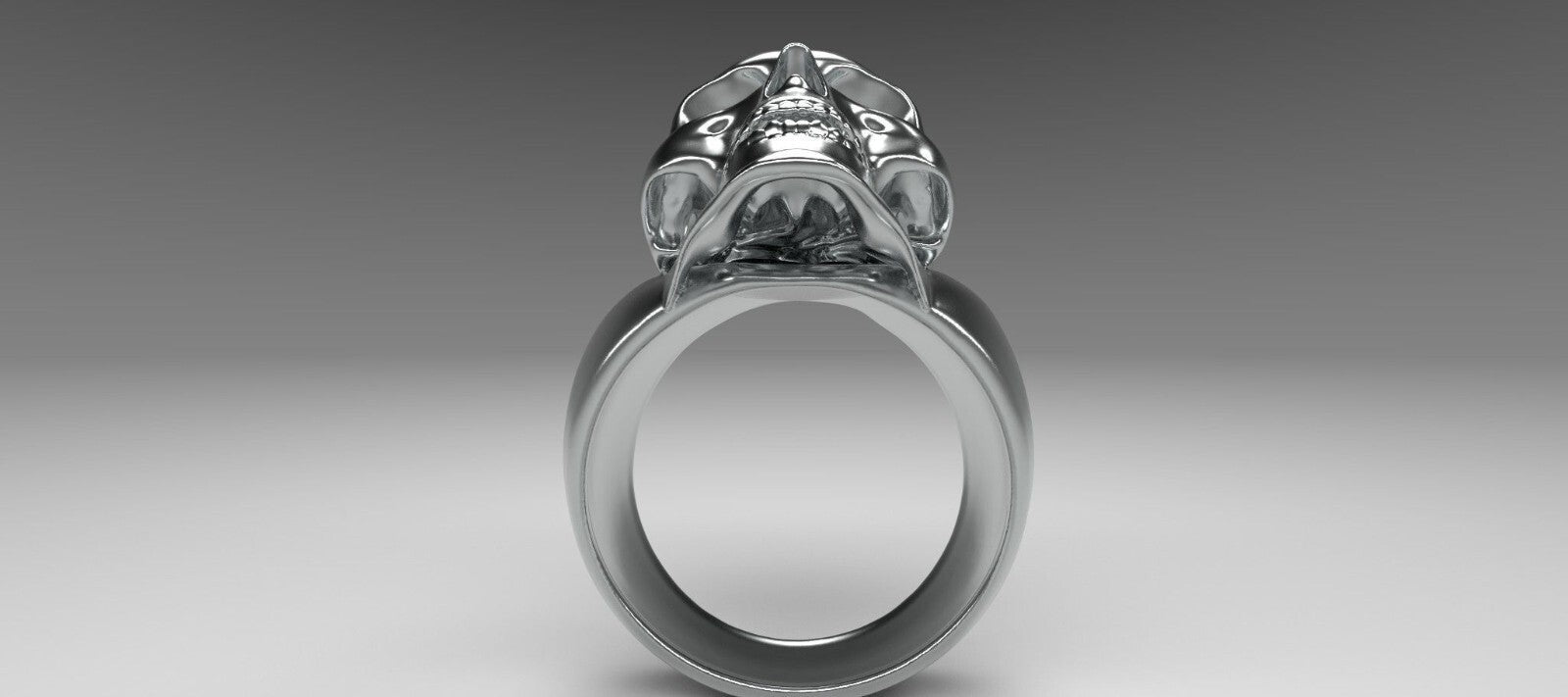 Keith Skull Ring 925 Sterling Silver Retro Heavy Gothic Skull Biker Ring Us5~15