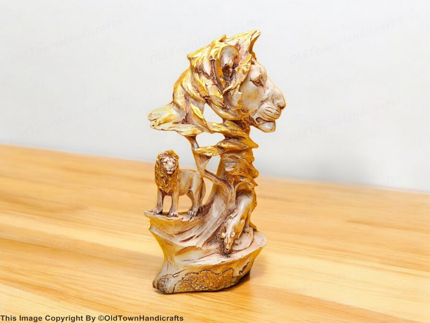 Lion Family Home Decor Showpiece Handcrafted King of Beasts Lion Sculpture