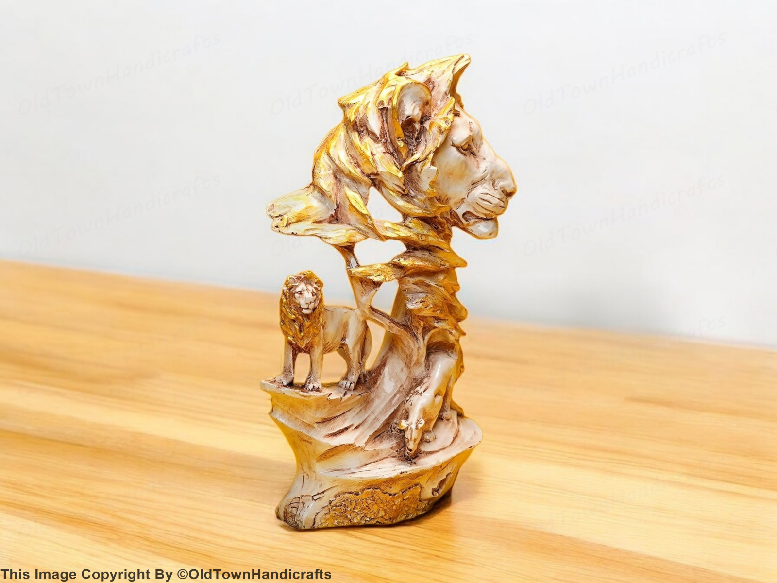 Lion Family Home Decor Showpiece Handcrafted King of Beasts Lion Sculpture