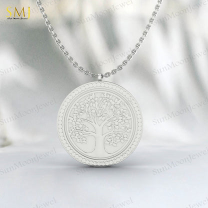 925 Ilver Life Of Tree Necklace Scandinavian Yggdrasil Viking Man Jewelry Father