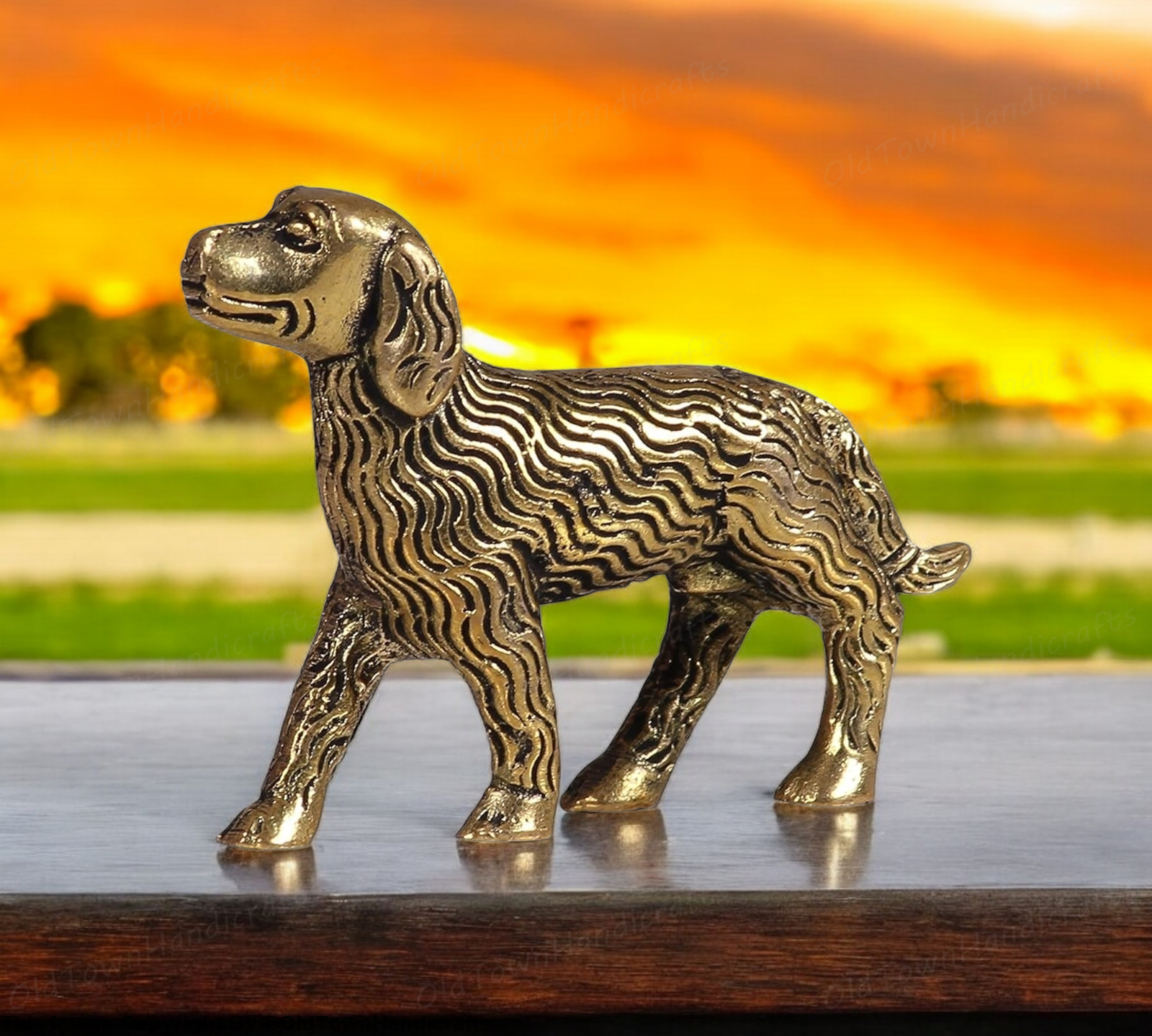 Handcrafted Brass Dog Showpiece for Home Office Decor Dog Collectible Gift Item