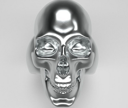 Keith Skull Ring 925 Sterling Silver Retro Heavy Gothic Skull Biker Ring Us5~15