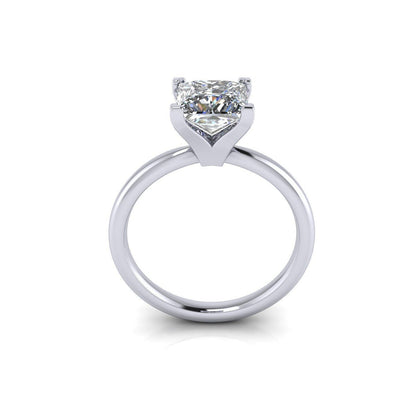 Princess Cut Moissanite Solitaire Engagement Wedding Ring 925 Silver US5~ 15