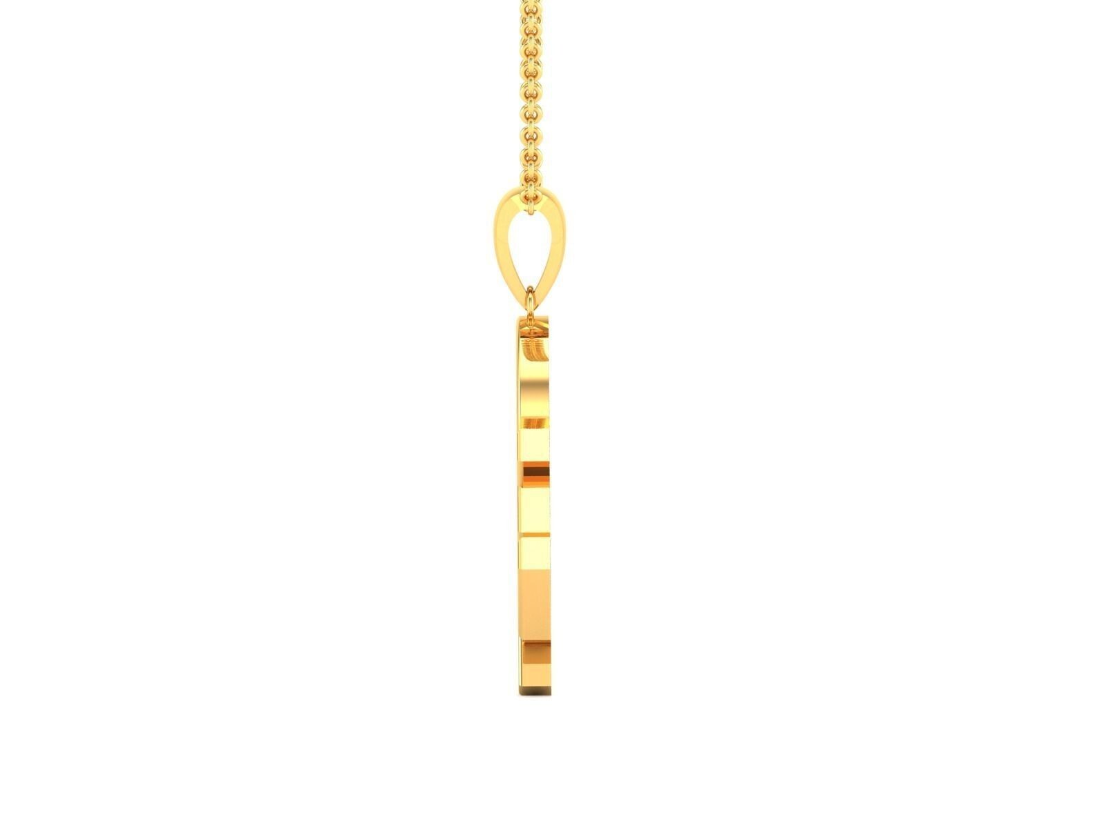 I Love You Heart Pendant Necklace Brass Valentines Gift for Wife Daughter Mom