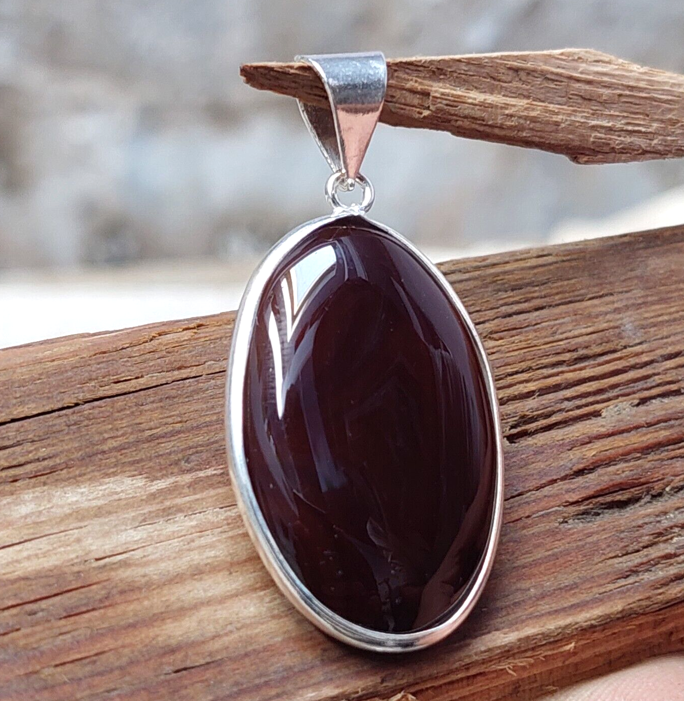 Unique Brown Agate 925 Sterling Silver Gemstone Pendant Jewelry Girls Pendant