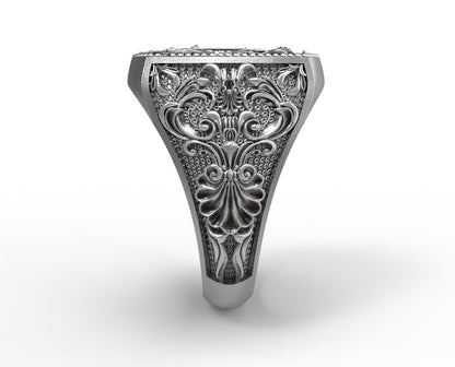 925 Sterling Silver Catholic St Michael Archangel Ring Michael Archangel Us7~ 15