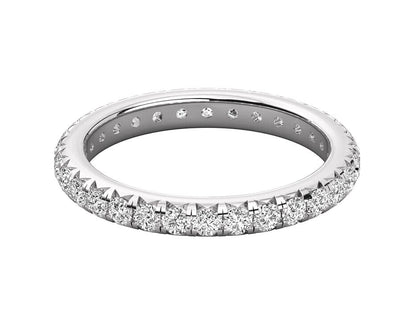 925 Sterling Silver Eternity Wedding Ring CZ Diamond Curved Band Ring Men US5~15