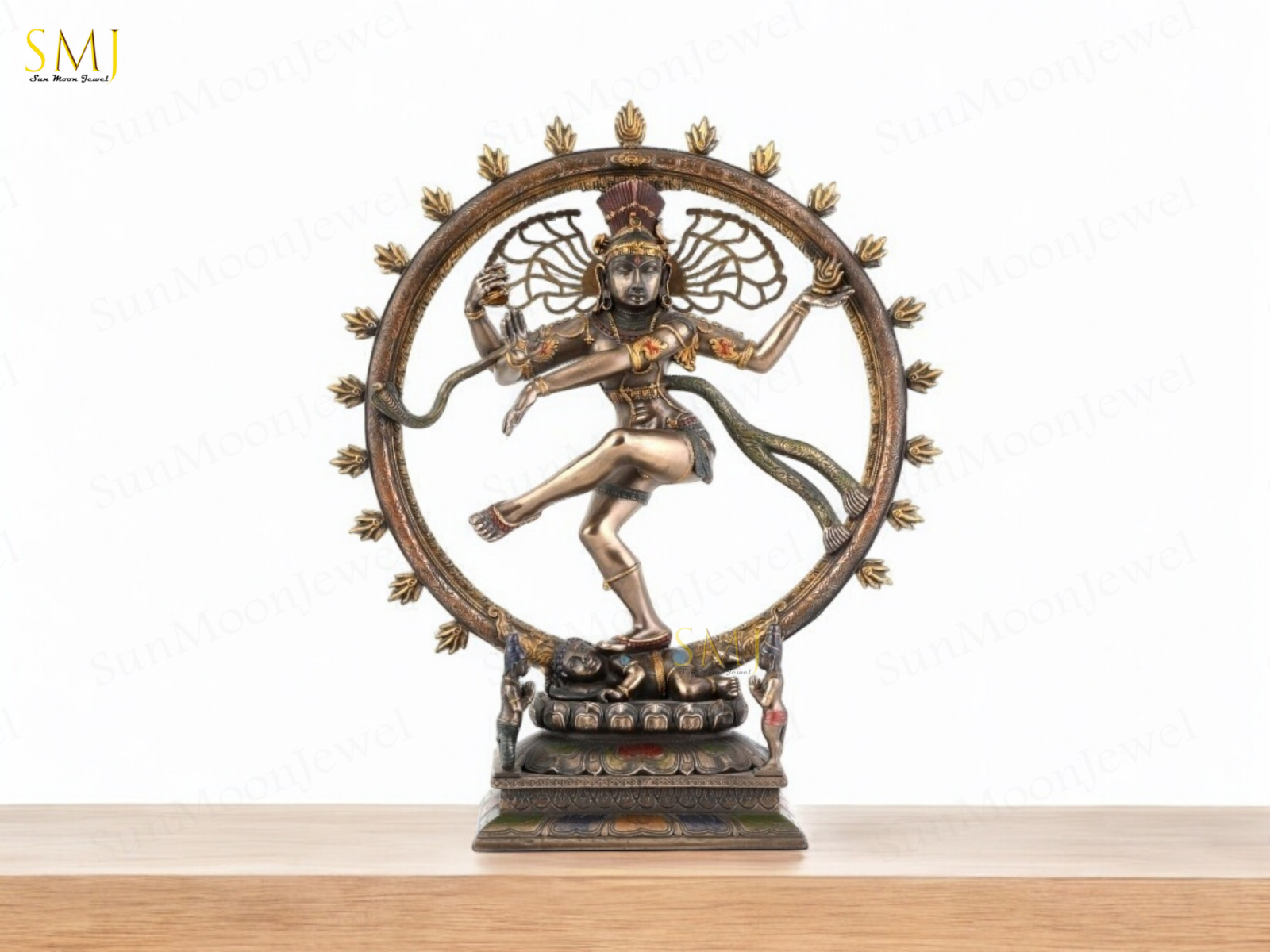 Copper Finish Nataraj Statue Copper Finish Divine Dancing Shiva Showpiece Gift