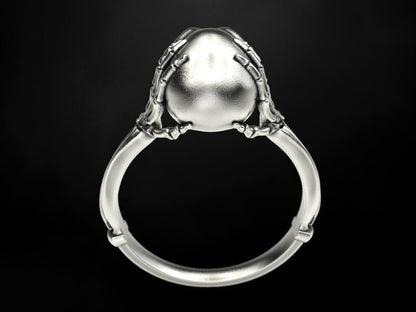 925 Silver Skull Bone Ring Gothic Biker Style Jewelry For Men Women Gift US5~15