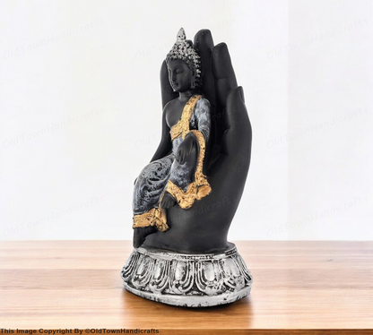 Handmade Resin Sitting Buddha Idol Unique Home Decor Diwali Gifts for Family